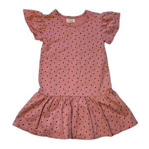 Peek Pink Polka Dot Drop Waist Dress 4-5Y
